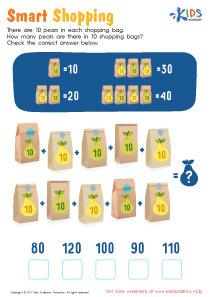 Big Dipper Printable Worksheet: Skip Counting by 5s Free Printout for Kids